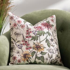 Wallflower Floral 50cm x 50cm Filled Cushion Multi