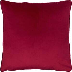 Opulence Soft Velvet 55cm x 55cm Filled Cushion Scarlet