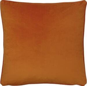Opulence Soft Velvet 55cm x 55cm Filled Cushion Tangerine