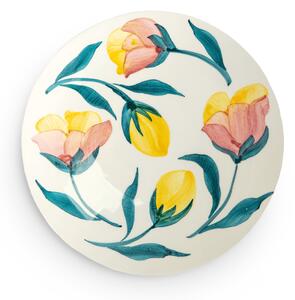 Mateus Flowers tulips side plate Ø20 cm White