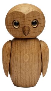 Spring Copenhagen Clever owl decoration 10 cm Oak