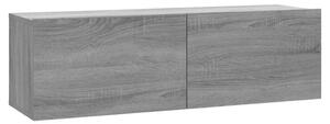 TV Wall Cabinet Grey Sonoma 100x30x30 cm Engineered Wood