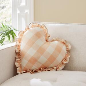 Heart & Soul Heart Shaped Cushion Beige