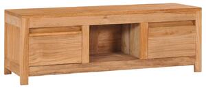 TV Cabinet 100x30x35 cm Solid Teak Wood