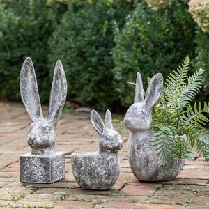 Allesley Small Hare Distressed White 24cm White