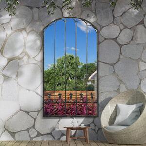 Summer View Garden Outdoor Mirror, 160x85cm Black