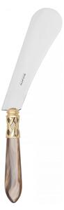 ALADDIN GOLD-PLATED RING CHEESE KNIFE & SPREADER - Onyx