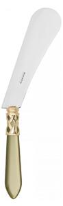ALADDIN GOLD-PLATED RING CHEESE KNIFE & SPREADER - Silky Green
