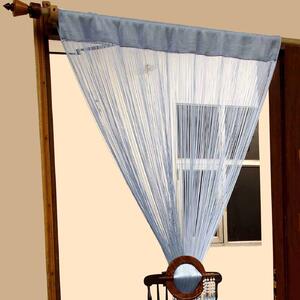 Homescapes Polyester String Curtain Blue