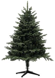 HOMCOM 5ft Artificial Spurce Christmas Tree with 1121 Branch Tips and Foldable Steel Base, Realistic Hinged Xmas Tree, Green Aosom UK