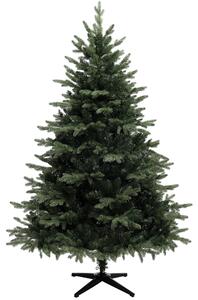 HOMCOM 6ft Artificial Spurce Christmas Tree with 1696 Branch Tips and Foldable Steel Base, Realistic Hinged Tree, Holiday, Green Aosom UK