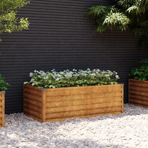 Garden Raised Bed 100x50x36 cm Corten Steel