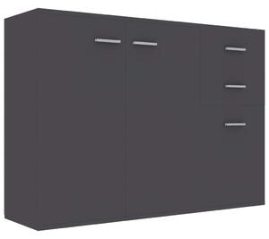 Sideboard Grey 105x30x75 cm Engineered Wood