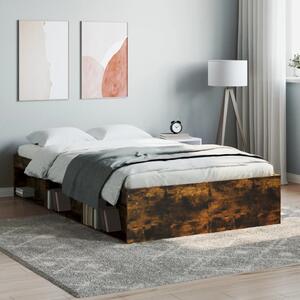Bed Frame Smoked Oak 120x200 cm