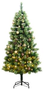 Artificial Hinged Christmas Tree 150 LEDs & Ball Set 120 cm
