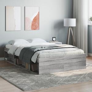 Bed Frame Grey Sonoma 120x200 cm