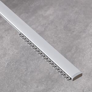Premium aluminium ceiling rail single 150cm silver - set