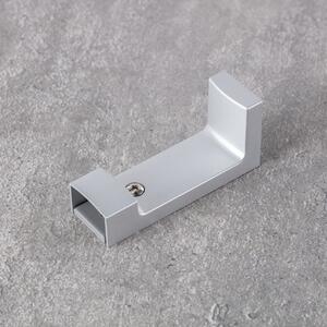 Metal wall bracket for ceiling rail Premium silver - set