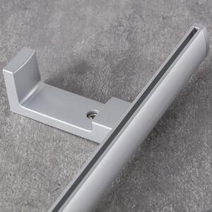 Metal wall bracket for ceiling rail Premium silver - set