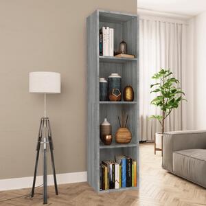 Book Cabinet/TV Cabinet Grey Sonoma 36x30x143 cm Engineered Wood