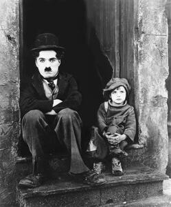 Art Photography Charles Chaplin And Jackie Coogan, (35 x 40 cm)