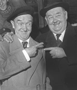 Art Photography Stan Laurel And Oliver Hard, 1947, (35 x 40 cm)