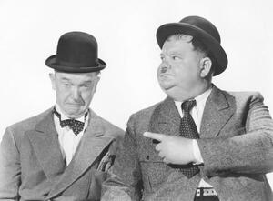 Photography Stan Laurel &nd Oliver Hardy - The Big Noise, (40 x 30 cm)