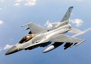 Art Photography General Dynamics F-16 Falcon in flight, Stocktrek, (40 x 26.7 cm)