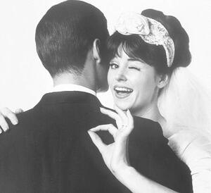 Art Photography BRIDE HUGGING HUSBAND, OKAY GESTURE, 1963, Archive Holdings Inc., (30 x 40 cm)