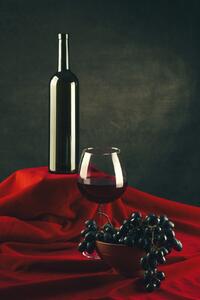 Art Photography Still life with grapes, Brig Barkow, (26.7 x 40 cm)
