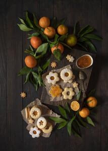 Art Photography Mandarin Linzer Cookies, Diana Popescu, (30 x 40 cm)