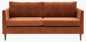 Sloucher 3 Seater Sofa in Rust