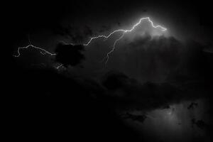Art Photography lightning in dark sky, CCeliaPhoto, (40 x 26.7 cm)