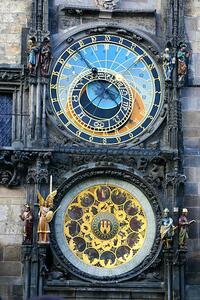 Art Photography Astronomic clock in Prague, narcisa, (26.7 x 40 cm)