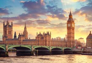 Art Photography The Big Ben in London and the House of Parliament, mammuth, (40 x 26.7 cm)