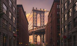 Art Photography Manhattan Bridge, NYC, samfotograf, (40 x 24.6 cm)