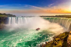 Photography Niagara Falls, Horseshoe Falls, bloodua, (40 x 26.7 cm)