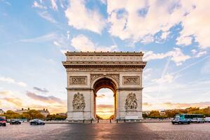 Art Photography Arc de Triomphe at sunrise, Paris, France, Alexander Spatari, (40 x 26.7 cm)