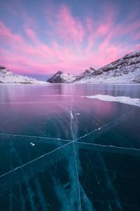 Art Photography Frozen Lake Bianco, Bernina Pass, Switzerland, Roberto Moiola / Sysaworld, (26.7 x 40 cm)