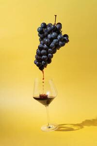 Art Photography Still life with black grapes and, Amax Photo, (26.7 x 40 cm)