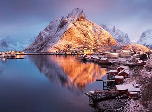 Art Photography Winter in Reine, Lofoten Islands, Norway, David Clapp, (40 x 30 cm)