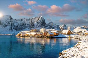 Art Photography Beautiful nature lanscape of Lofoten in Norway, f11photo, (40 x 26.7 cm)