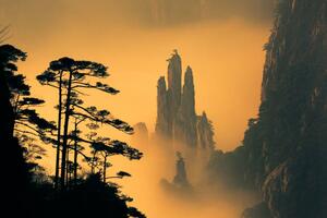 Art Photography Huangshan with Sea of Clouds, Anhui, Nattapon, (40 x 26.7 cm)