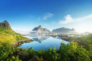 Art Photography Reine Village, Lofoten Islands, Norway, IakovKalinin, (40 x 26.7 cm)