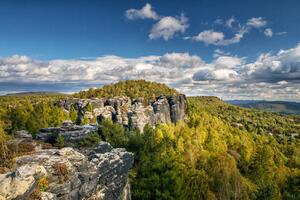 Photography Landscape with rocks in Sandstone Mountains, Roman Kybus, (40 x 26.7 cm)