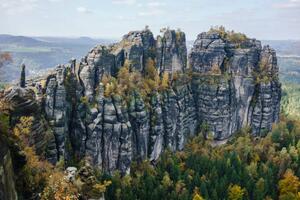 Art Photography High angle view of rocky cliffs, Halfdark, (40 x 26.7 cm)