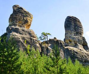 Art Photography Sandstone rock in Hruboskalsko Nature Reserve,, vencavolrab, (40 x 35 cm)