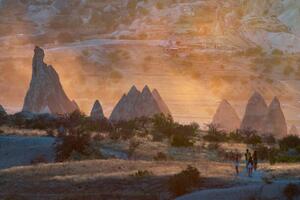 Art Photography Sunset image of the rock formations, Izzet Keribar, (40 x 26.7 cm)