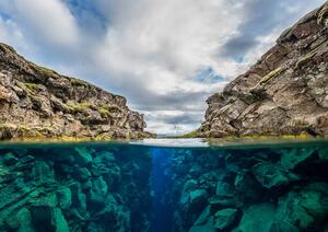 Photography Split level view of the Silfra, by wildestanimal, (40 x 26.7 cm)