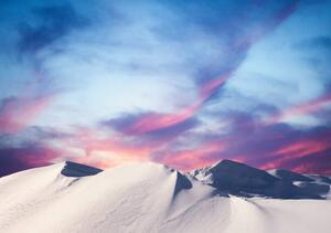 Art Photography Winter Sunset In The Mountains, borchee, (40 x 26.7 cm)
